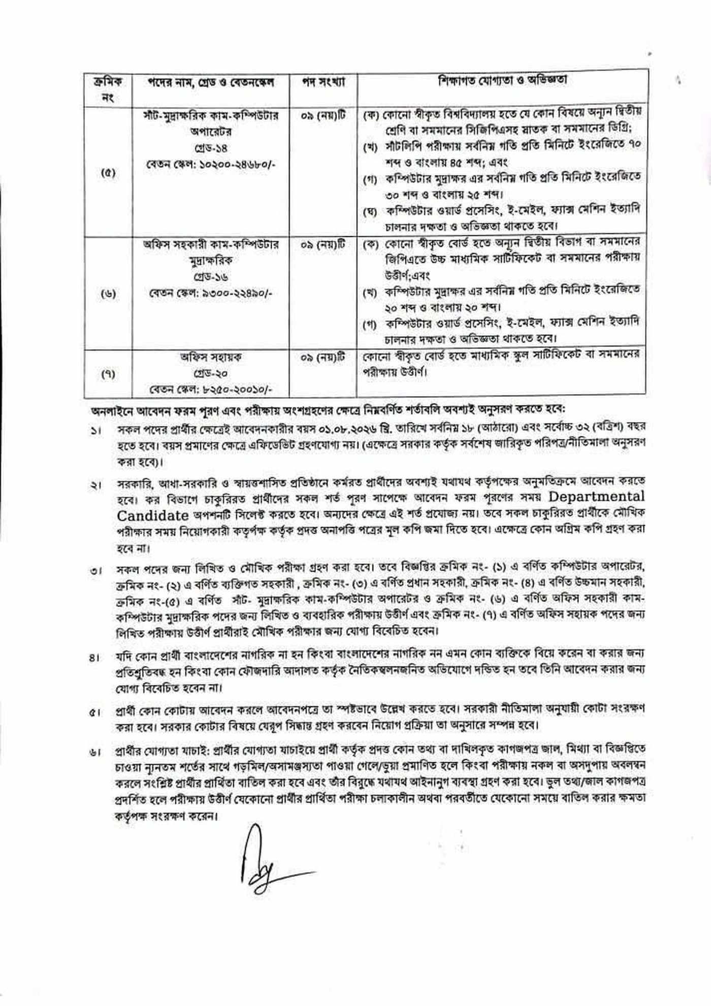 Taxes Zone-20 Dhaka job circular 2026 page 5