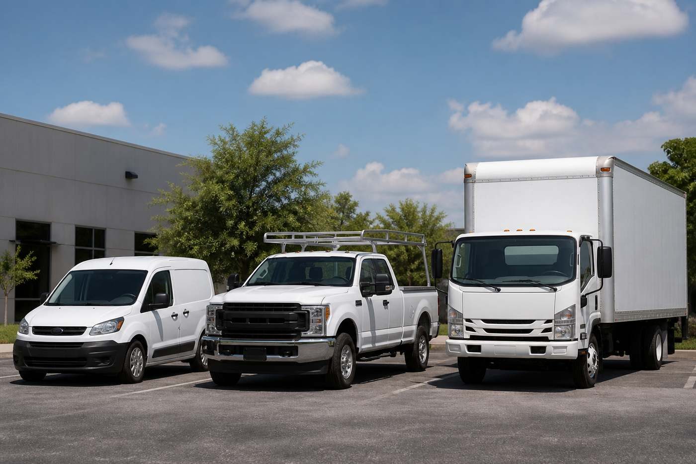 USA commercial fleet vans and trucks needing commercial auto insurance