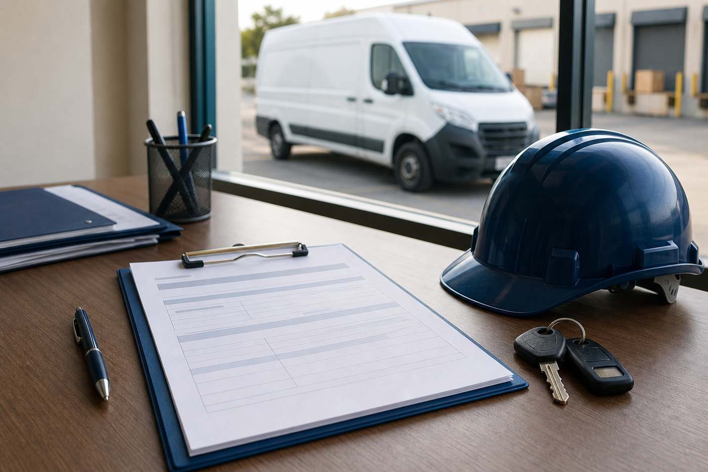 Commercial auto insurance policy documents for USA business vehicles