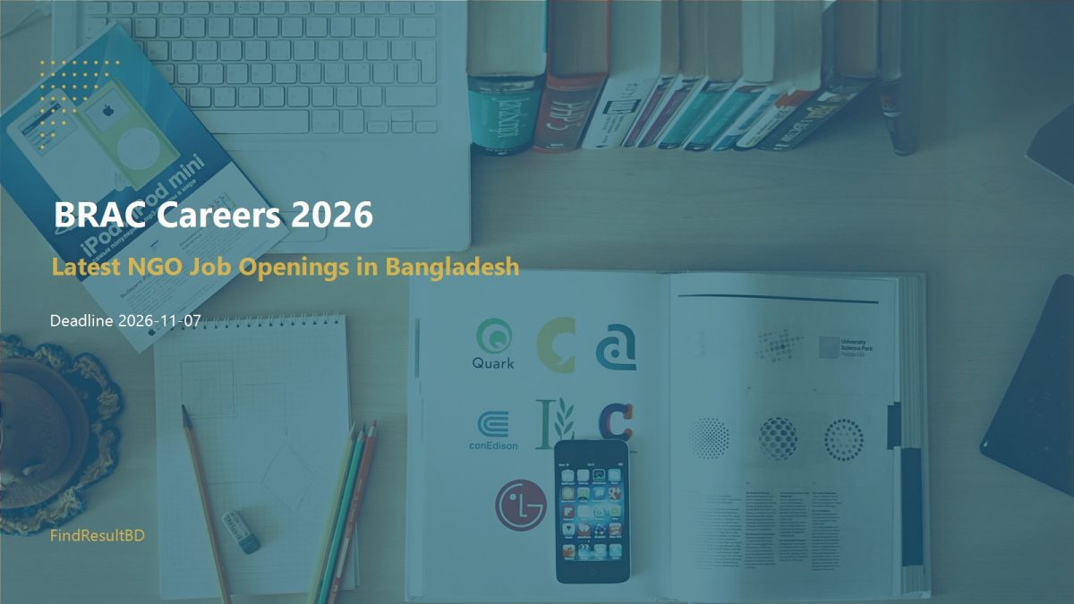 BRAC Careers 2026: Latest NGO Job Openings in Bangladesh cover – FindResultBD