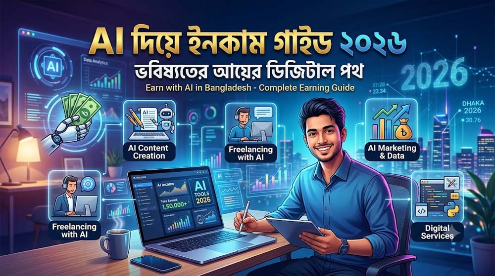 AI দিয়ে ইনকাম করবো কিভাবে