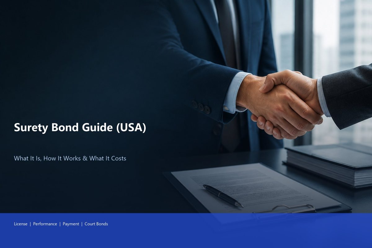 Surety Bond USA guide cover – what it is, how it works, and cost
