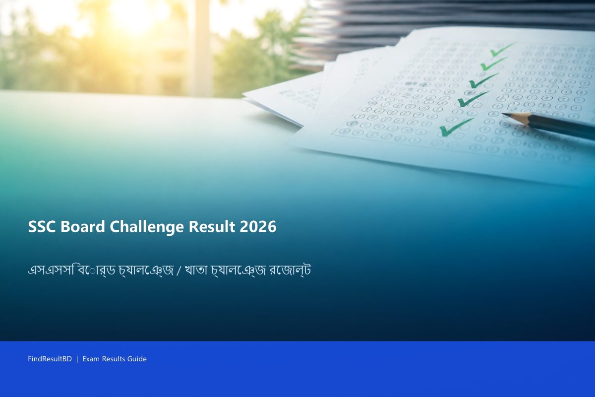 SSC Board Challenge Result 2026 Bangladesh exam result cover
