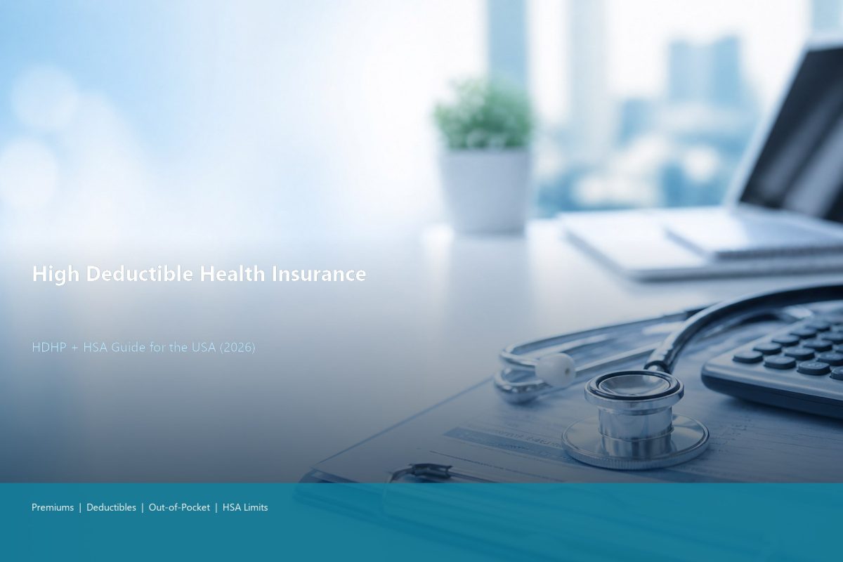 High deductible health insurance USA HDHP and HSA guide cover