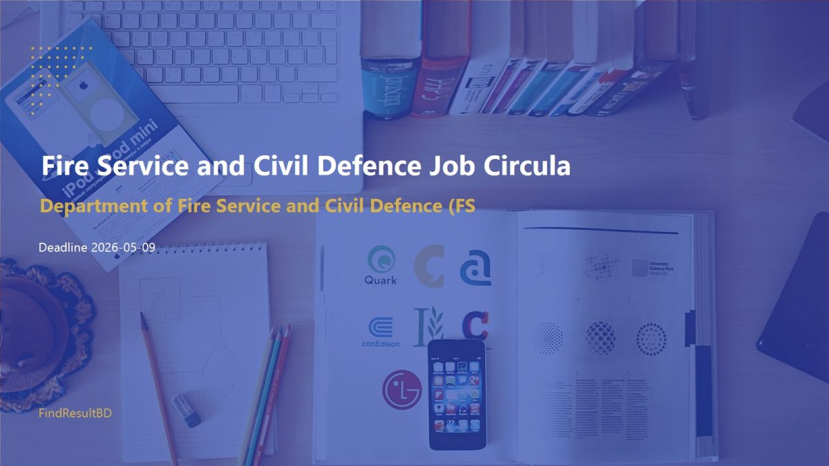 Fire Service and Civil Defence Job Circular 2026 (197 Posts) cover – FindResultBD