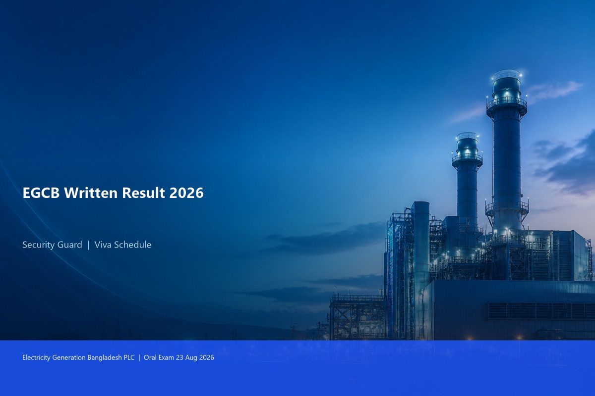 EGCB Security Guard Written Result 2026 English cover