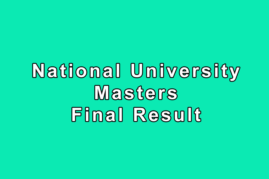 National University Masters Final Result