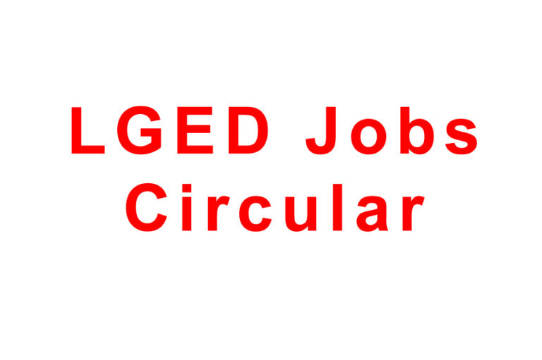 LGED Jobs Circular Information