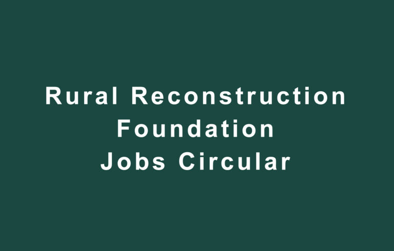 Rural Reconstruction Foundation Jobs Circular