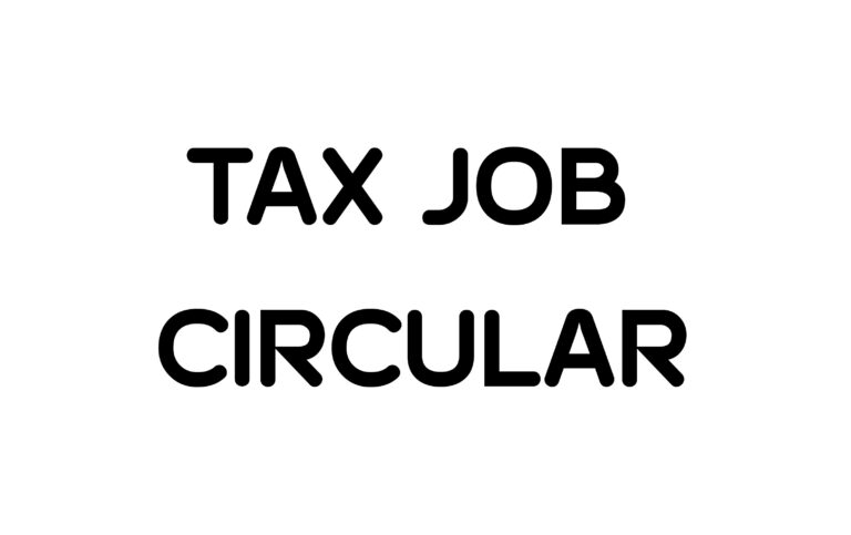 Tax Job Circular